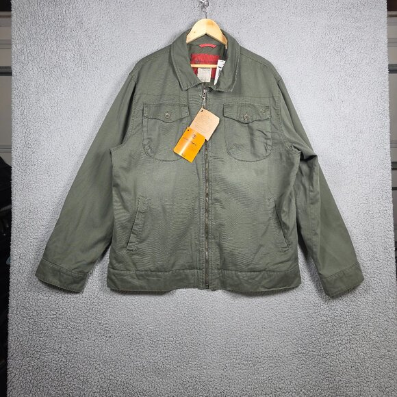 Timberland Other - Timberland Military Jacket Mens Size 2XL Green VTG Full Zip Regular Fit Y2K NWT